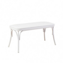 Set mesa comedor extensible y sillas (4 piezas) Oliver blanco Practica Hogar