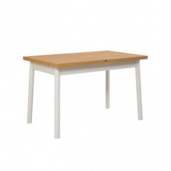 Set mesa comedor extensible y sillas (4 piezas) Oliver blanco Practica Hogar