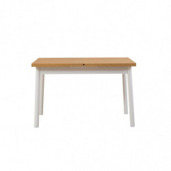 Set mesa comedor extensible y sillas (4 piezas) Oliver blanco Practica Hogar