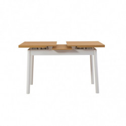 Set mesa comedor extensible y sillas (4 piezas) Oliver blanco Practica Hogar