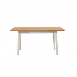 Set mesa comedor extensible y sillas (4 piezas) Oliver blanco Practica Hogar
