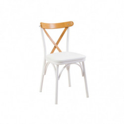 Set mesa comedor extensible y sillas (4 piezas) Oliver blanco Practica Hogar