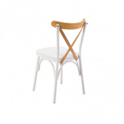 Set mesa comedor extensible y sillas (4 piezas) Oliver blanco Practica Hogar