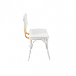 Set mesa comedor extensible y sillas (4 piezas) Oliver blanco Practica Hogar