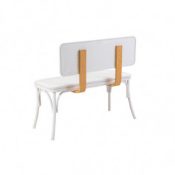 Set mesa comedor extensible y sillas (4 piezas) Oliver blanco Practica Hogar