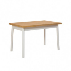 Set mesa comedor extensible y sillas (4 piezas) Oliver blanco Practica Hogar
