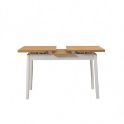 Set mesa comedor extensible y sillas (4 piezas) Oliver blanco Practica Hogar