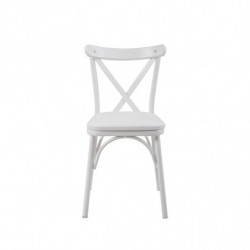 Set mesa comedor extensible y sillas (4 piezas) Oliver blanco Practica Hogar