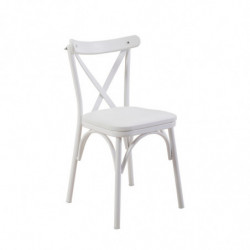 Set mesa comedor extensible y sillas (4 piezas) Oliver blanco Practica Hogar