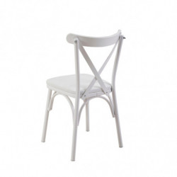 Set mesa comedor extensible y sillas (4 piezas) Oliver blanco Practica Hogar