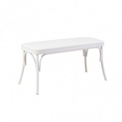 Set mesa comedor extensible y sillas (4 piezas) Oliver blanco Practica Hogar
