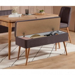 Set mesa comedor extensible y sillas (4 piezas) Vina 0701-3 pino atlántico antracita Practica Hogar