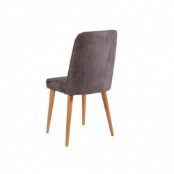 Set mesa comedor extensible y sillas (4 piezas) Vina 0701-3 pino atlántico antracita Practica Hogar