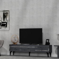 Mueble TV ipek Antracita Plata Practica Hogar