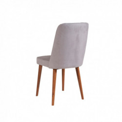 Set mesa comedor extensible y sillas (4 piezas) Vina 0701-3 gris nogal Practica Hogar