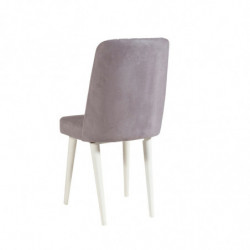 Set mesa comedor extensible y sillas (4 piezas) Vina 0701-3 gris blanco Practica Hogar