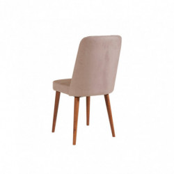 Set mesa comedor extensible y sillas (4 piezas) Vina 0900 3 piedra nogal Practica Hogar