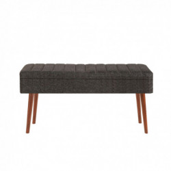 Set mesa comedor extensible y sillas (4 piezas) Vina 1053-3 antracita nogal Practica Hogar