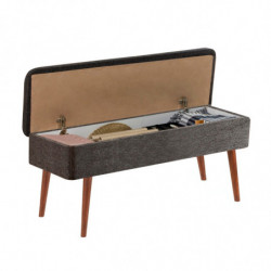 Set mesa comedor extensible y sillas (4 piezas) Vina 1053-3 antracita nogal Practica Hogar