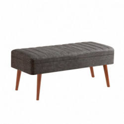 Set mesa comedor extensible y sillas (4 piezas) Vina 1053-3 antracita nogal Practica Hogar
