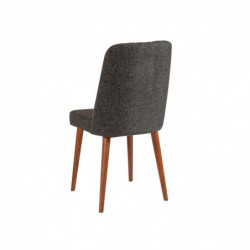 Set mesa comedor extensible y sillas (4 piezas) Vina 1053-3 antracita nogal Practica Hogar