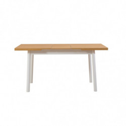 Set mesa comedor extensible y sillas (5 piezas) Oliver blanco Practica Hogar