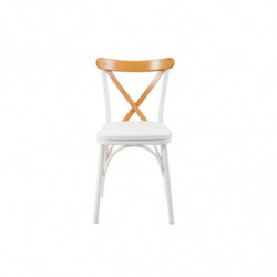 Set mesa comedor extensible y sillas (5 piezas) Oliver blanco Practica Hogar