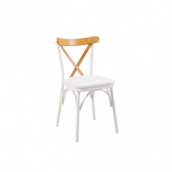 Set mesa comedor extensible y sillas (5 piezas) Oliver blanco Practica Hogar