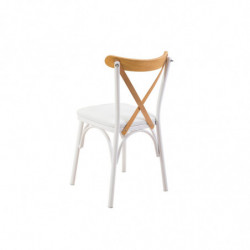 Set mesa comedor extensible y sillas (5 piezas) Oliver blanco Practica Hogar