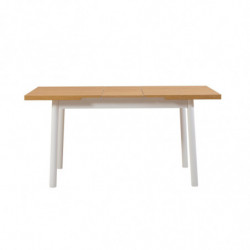 Set mesa comedor extensible y sillas (5 piezas) Oliver blanco Practica Hogar