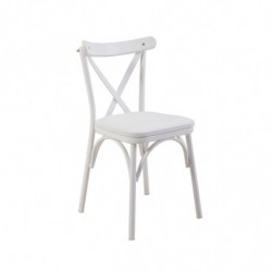 Set mesa comedor extensible y sillas (5 piezas) Oliver blanco Practica Hogar