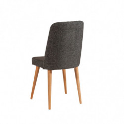 Set mesa comedor extensible y sillas (5 piezas) Santiago pino atlántico antracita Practica Hogar