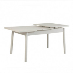 Set mesa comedor extensible y sillas (5 piezas) Santiago V2 antracita blanco Practica Hogar