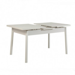 Set mesa comedor extensible y sillas (5 piezas) Santiago V2 antracita blanco Practica Hogar