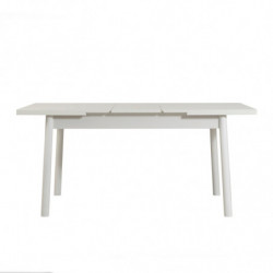 Set mesa comedor extensible y sillas (5 piezas) Santiago V2 antracita blanco Practica Hogar