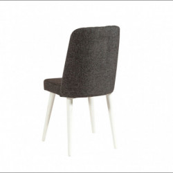 Set mesa comedor extensible y sillas (5 piezas) Santiago V2 antracita blanco Practica Hogar