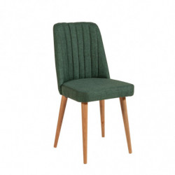 Set mesa comedor extensible y sillas (5 piezas) Santiago pino atlántico blanco verde Practica Hogar