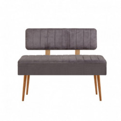 Set mesa comedor extensible y sillas (5 piezas) Vina 0701-4 pino atlántico antracita Practica Hogar
