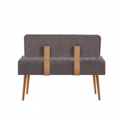 Set mesa comedor extensible y sillas (5 piezas) Vina 0701-4 pino atlántico antracita Practica Hogar