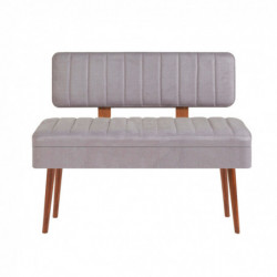 Set mesa comedor extensible y sillas (5 piezas) Vina 0701-4 gris nogal Practica Hogar