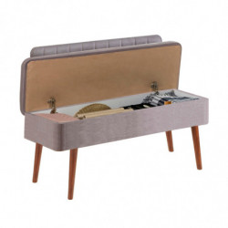 Set mesa comedor extensible y sillas (5 piezas) Vina 0701-4 gris nogal Practica Hogar