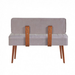 Set mesa comedor extensible y sillas (5 piezas) Vina 0701-4 gris nogal Practica Hogar