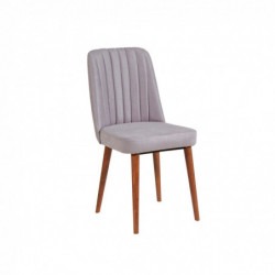 Set mesa comedor extensible y sillas (5 piezas) Vina 0701-4 gris nogal Practica Hogar