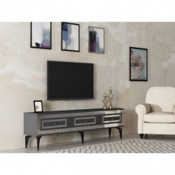 Mueble TV Karya Antracita Plata Practica Hogar