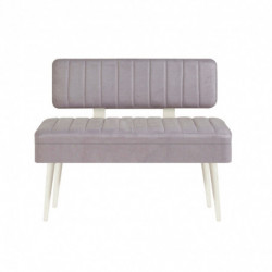 Set mesa comedor extensible y sillas (5 piezas) Vina 0701-4 gris blanco Practica Hogar
