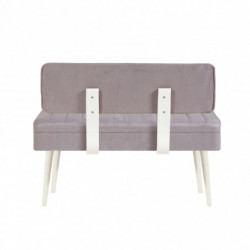 Set mesa comedor extensible y sillas (5 piezas) Vina 0701-4 gris blanco Practica Hogar