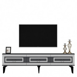 Mueble TV Karya Antracita Plata Practica Hogar
