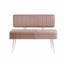Set mesa comedor extensible y sillas (5 piezas) Vina 0900 4 piedra blanco Practica Hogar