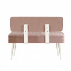 Set mesa comedor extensible y sillas (5 piezas) Vina 0900 4 piedra blanco Practica Hogar