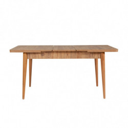 Set mesa comedor extensible y sillas (5 piezas) Vina 1048 4 pino atlántico azul oscuro Practica Hogar